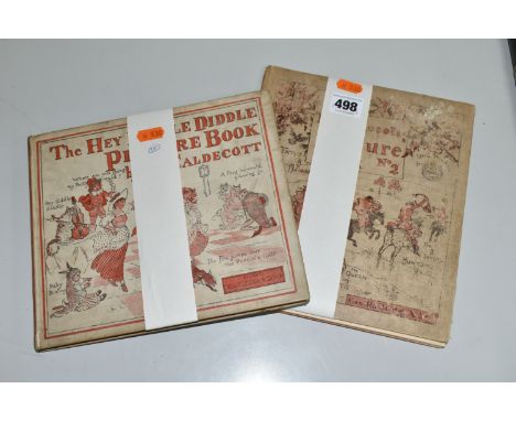 CALDECOTT; R, two vintage book titles from the Author, Picture Book (No.2) and The Hey Diddle Diddle Picture Book, both drawn