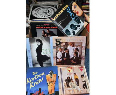 TWO BOXES OF ASSORTED LP RECORDS ETC, artists include The Carpenters, Blue Mink, Teddy Pendergrass, Elaine Paige, Cliff Richa