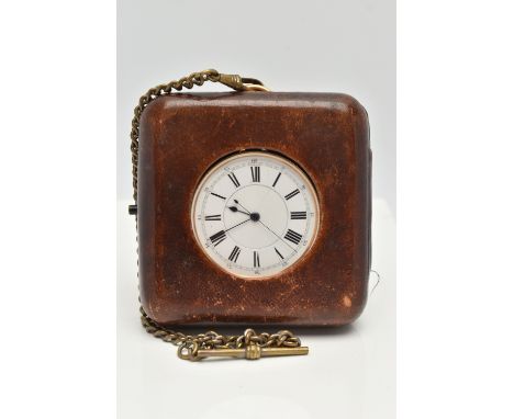 A LATE 19TH CENTURY 18CT GOLD OPEN FACE POCKET WATCH, hand wound movement, Roman and Arabic numerals, plain polished yellow g