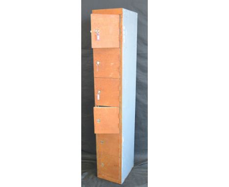Industrial Salvage - a vintage six tier locker unit