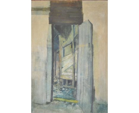 French School (20th century) Through the Green Gate, oil on canvas, unsigned, 71cm x 48cm