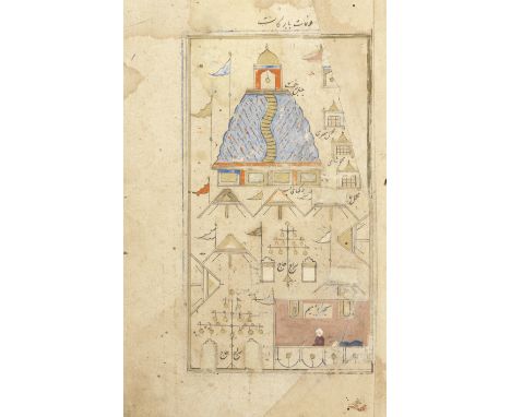 Muhya al-Din Lari (d. 1526), Kitab Futuh al-Haramayn, a guide in Persian verse for pilgrims on the Hajj, illustrating the sta