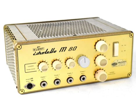 A Klepmt Echolette M80 amplifier.Provenance: From the collection of Stephen Knowles, bass guitarist with The Factotums, a Man