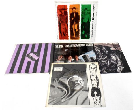 THE JAM; five records to include signed copies of 'Setting Sons' and 'This is the Modern World', copies of 'The Gift', 'Dig t