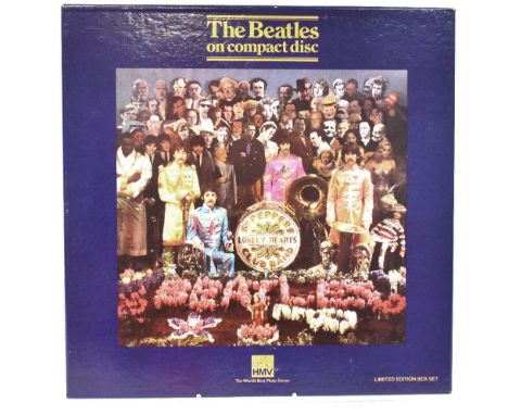 PETER BLAKE; 'The Beatles on Compact Disc' limited edition box set, the folding booklet bearing signatures of Peter Blake and
