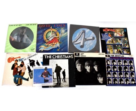 VARIOUS ARTISTS; a mixed lot to include two singles by The Christians, both signed on the sleeve, a The Christians flyer, sig