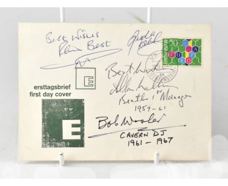 THE BEATLES INTEREST; an envelope bearing the signatures of Pete Best, Freda Kelly, Allan Williams (Beatles' first manager 19