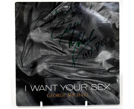 GEORGE MICHAEL; 'I want Your Sex' 45 rpm single bearing the signature with inscription and date 1987 to the sleeve.We have no