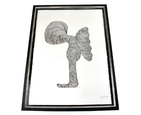 BILLY CONNOLLY (Scottish, 1942-); giclée print, 'Blue Angel' limited edition no.56/95, signed, 77 x 57cm, framed and glazed. 