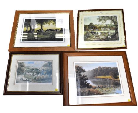 Four limited edition pencil signed prints, all of farming interest, to include Anthony Forster; 'Farming Life' depicting cows