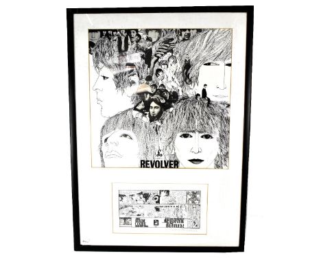 KLAUS VOORMANN (b 1938); 'Revolver' cover comic strip, a print of the Beatles 'Revolver' album artwork and a print of the 'Be