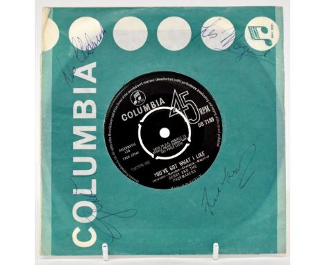 GERRY AND THE PACEMAKERS; a 45rpm 'You've Got What I Like/I'm the One', bearing four signatures to the sleeve.We have not aut