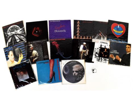GARY NUMAN; fourteen singles including Tubeway Army 'That's Too Bad' double single, 'Stormtrooper in Drag' with Paul Gardiner
