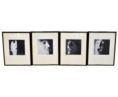 KLAUS VOORMANN (b 1938); 'Lads', four signed limited edition lithographic art prints of The Beatles, comprising Paul McCartne