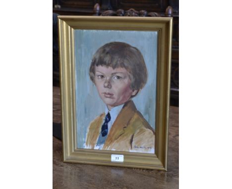Peter Wardle (1973)Portrait of a Young Boysigned, oil