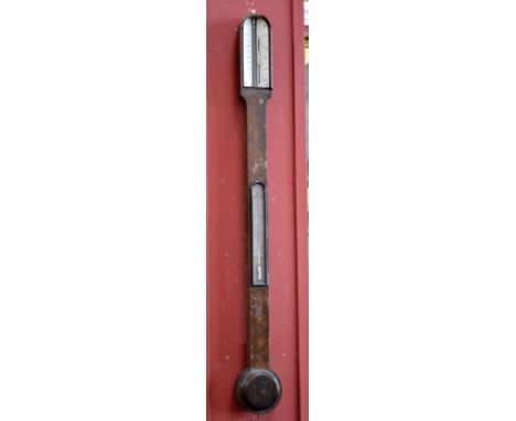 An early 19th century rosewood stick barometer