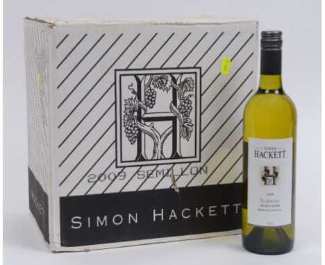 Twenty four bottles of Simon Hackett Brighview Semillon, 2009 This lot is subject to VAT on the hammer price This lot is at o