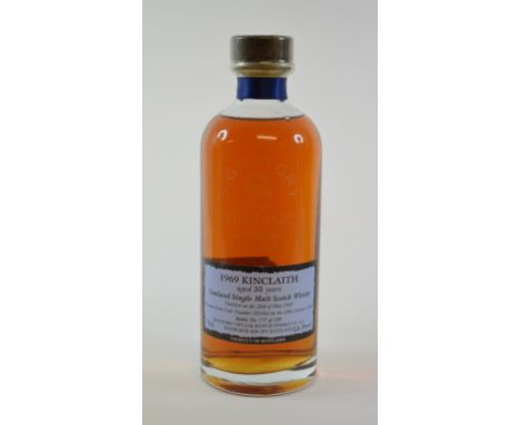 A bottle of Signatory Vintage lowland single malt Scotch whisky, distilled 1969, drawn from cask 2004, aged 35 years, 53.3% v