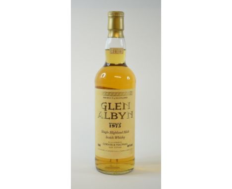 A bottle of Glen Albyn single highland malt Scotch whisky, 1975, bottled 2010, 46% vol, and a box  See illustration 