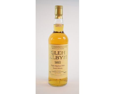 A bottle of Glen Albyn single highland malt Scotch whisky, distilled 1975, bottled 2010, 46% vol, with box  See illustration 