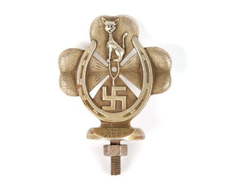 An accessory car mascot 'The Lucky Five', first registered in 1923 and featuring the five lucky symbols of Good Luck comprisi