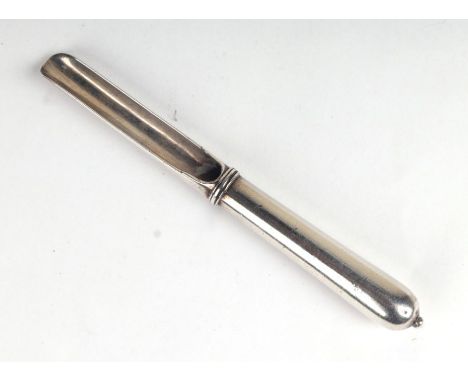 A Georgian silver apple corer, 13cms long.Condition ReportThe corer does not come apart, it is one piece. There are some ligh