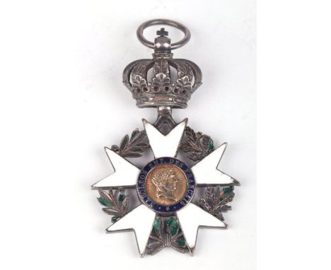 The Medal of the Legion of Honour, the obverse with profile of Napoleon, the Emperor of the French, the reverse an Eagle, Sec