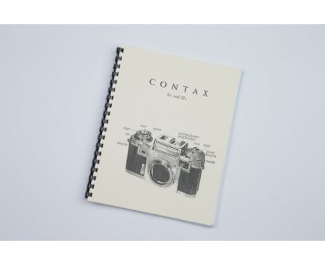 A Zeiss Ikon Contax IIa &amp; IIIa Repair/Parts Manual, inside titled Ausbauanleitung (Removal instructions)