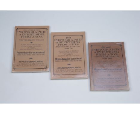 Three Photographic Advertising From A-TO-Z Books, including First Edition on Press, More and Still More (3)