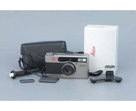 A Leica Minilux Compact Camera, with Leica Summarit f/2.4 40mm lens, body, VG, shutter working and powers up, lens, VG, some 