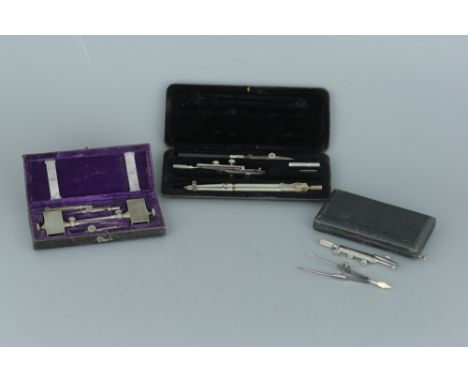 Drawing Instruments - Three Good Quality Cased Sets, Drawing Instruments - Three Good Quality Cased Sets, Swiss and German, a