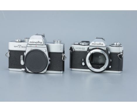 Two Minolta 35mm SLR Cameras, including a Minolta XD11 and a SRT 303 (2)