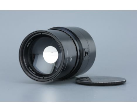 A Russian 3M-5A f/8 800mm Reflex Lens, black, in Canon FD mount, with rear and front caps,