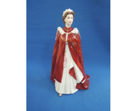 A Royal Worcester figurine, The Queen's 80th Birthday 2006, boxed