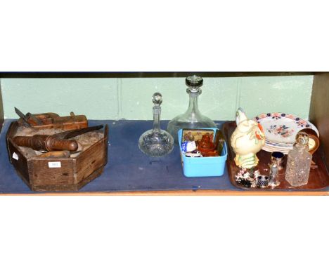 A 19th century Swiss plane, two cutting tools and a till (4)  Provenance: A Private European Collector       