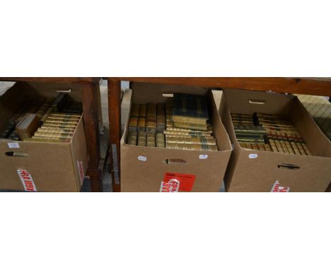 Three boxes of 19th century literature, histories, historical and literary biography, mostly Victorian: collected editions in