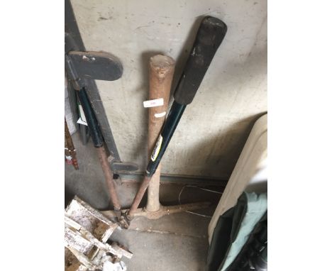 PICK AXE AND EDGING SHEARS