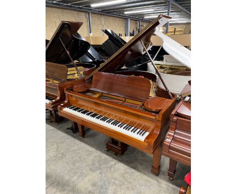 Steinway (c1912) A 5ft 10in Model O grand piano in a mahogany case on square tapered legs; together with a stool. This piano 