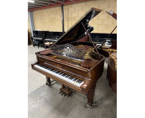 Steinway (c1905) A 6ft 11in Model B grand piano in a rosewood case on square tapered legs; on an 'A' frame.A condition report