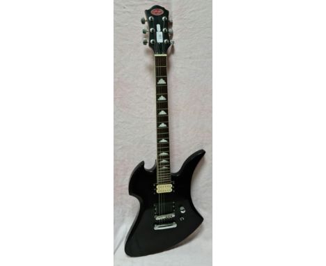 A Stagg black electric guitar  