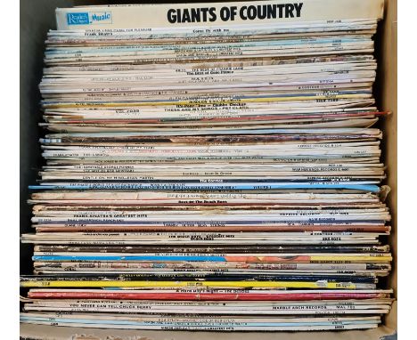 A box of LPs, approx. 100, rock and pop, circa 1960s and later, The Rolling Stones, Beatles, Jimi Hendrix, Chuck Berry, John 