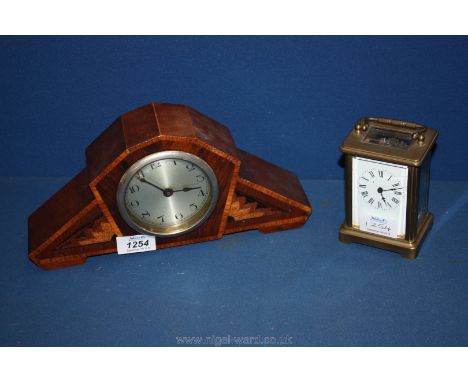 A 1960's retro Clock and carriage Clock.