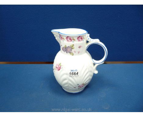 A Coalport, Caughley mask-head jug.