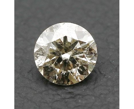 Brillant, ca. 0,18 ct., light brown/si.