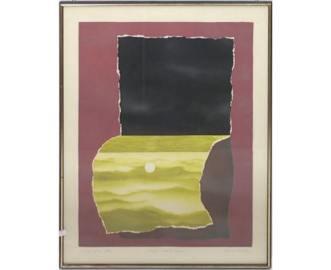 Joricyk, Julian (um1973) "Zachod i wschod slonca" (Sonnenuntergang und Sonnenaufgang), so betielt. Lithographie (Altersspuren