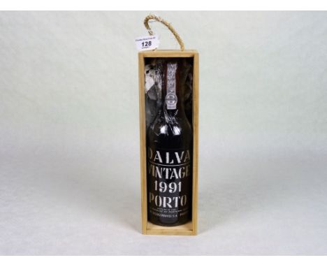 A cased bottle of Dalva Vintage 1991 Port, 750ml.