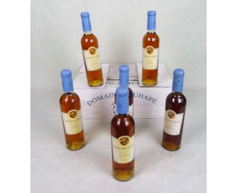 Twelve bottles of Domaine Cauhapé Jurançon 1999 dessert wine, each 37.5cl., in original packing case.