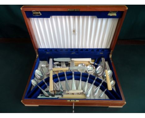 A part-canteen of Viners silver plated flatware.