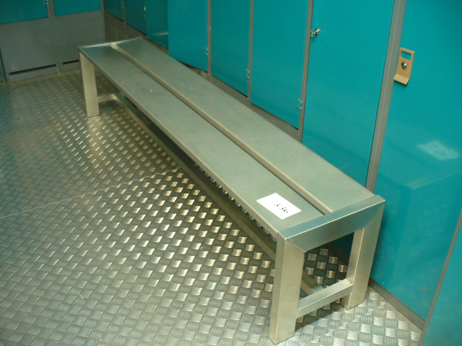 Stainless steel LOCKER ROOM BENCH 82x16x18"