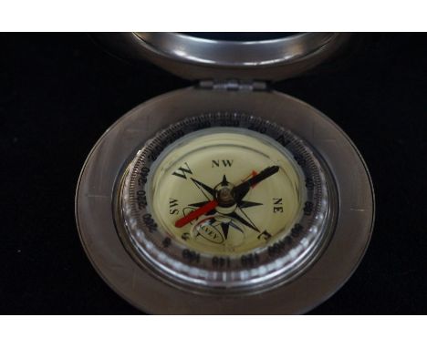Dalvey compass, chrome case 